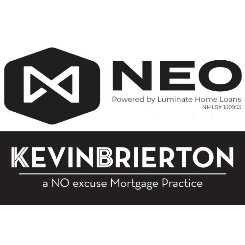 Stacked Neo and Kevin Logo - B&W
