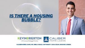 A picture of kevin brierton and the words where a housing bubble ?