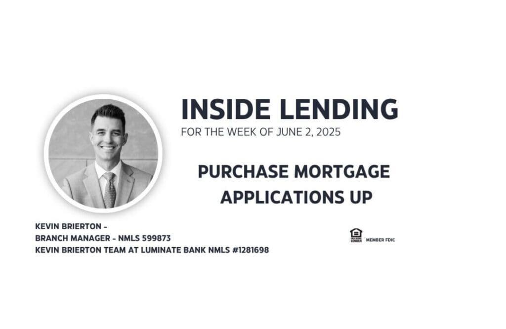 Inside Lending: Purchase mortgage applications increase.