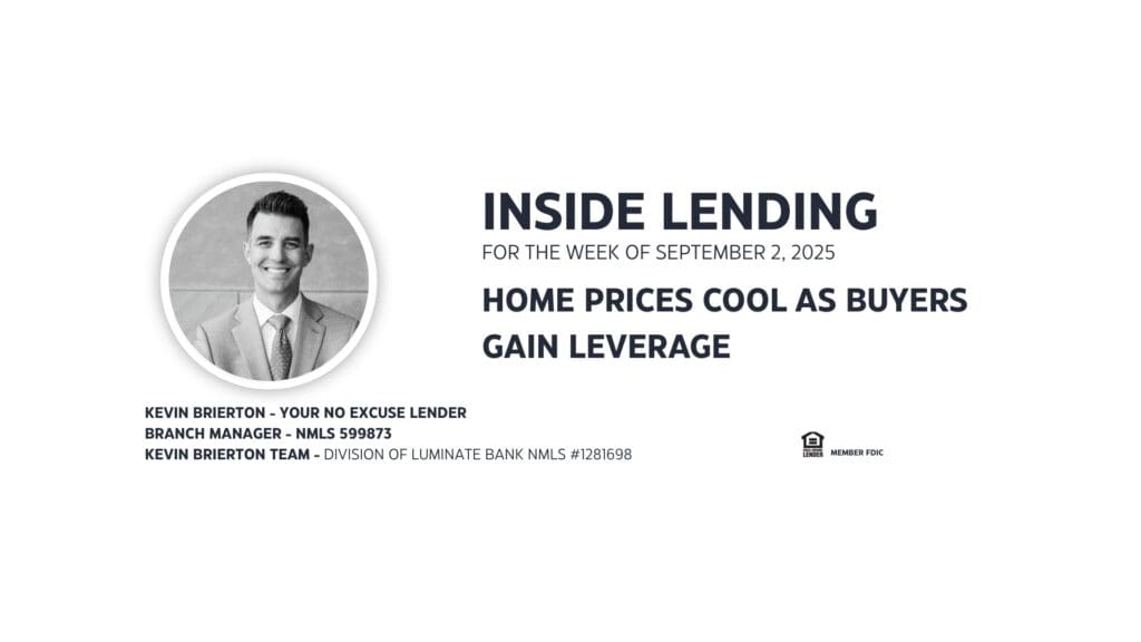 Inside Lending: Home Prices Cool, September 2025.