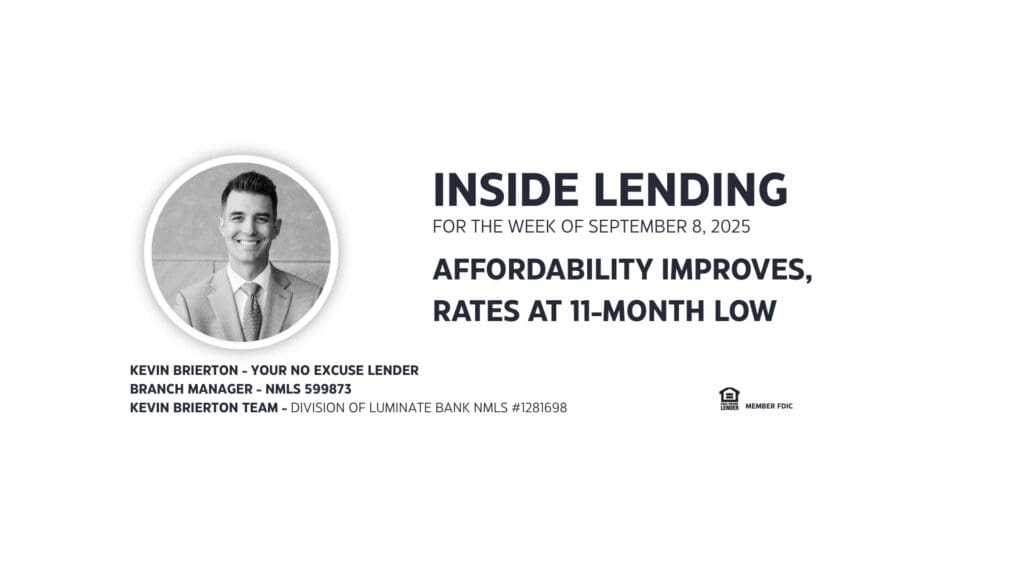 Inside Lending newsletter cover, September 8, 2025.