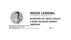 Inside Lending market update, November 24, 2025.