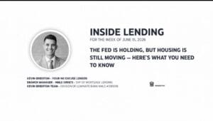 Inside Lending newsletter header about housing