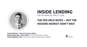 Inside Lending housing market banner with portrait
