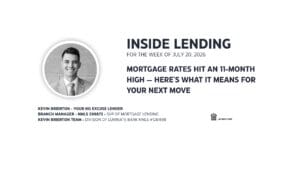 Inside Lending newsletter cover about mortgage rates